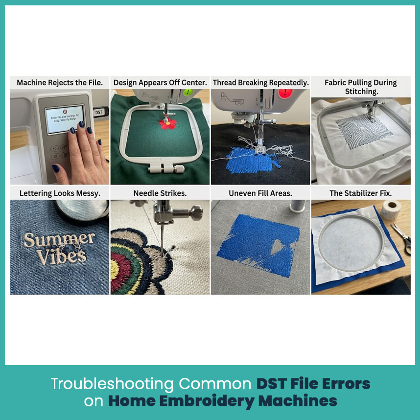 Troubleshooting Common DST File Errors on Home Embroidery Machines