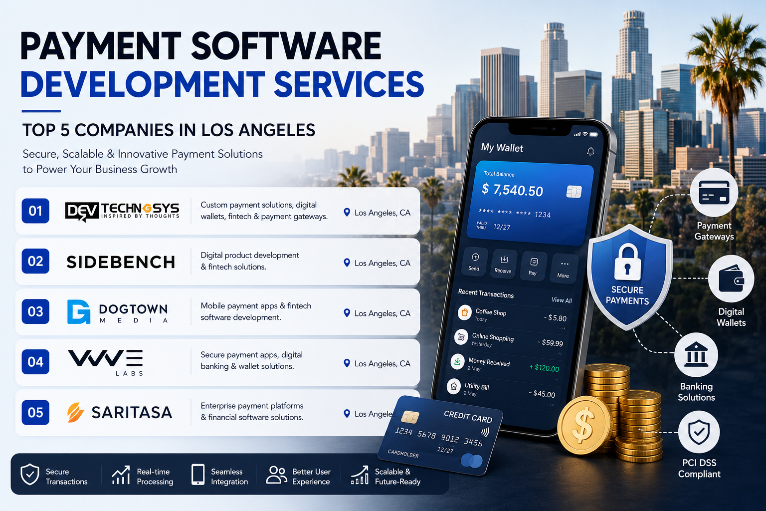 It is About top 5 companies that can build Payment app